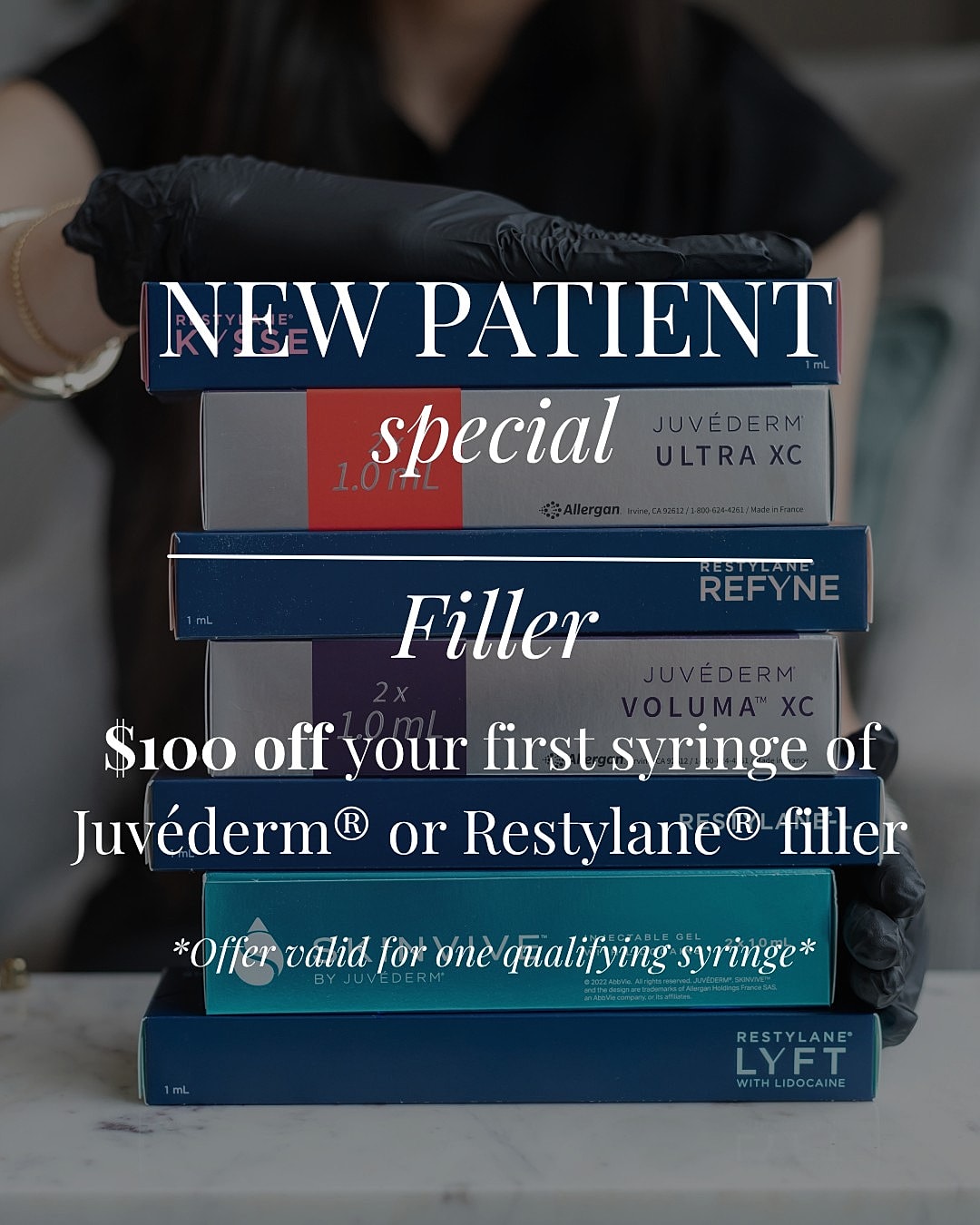 New patient filler special promotional offer
