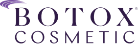 Botox Cosmetic logo in purple and black.