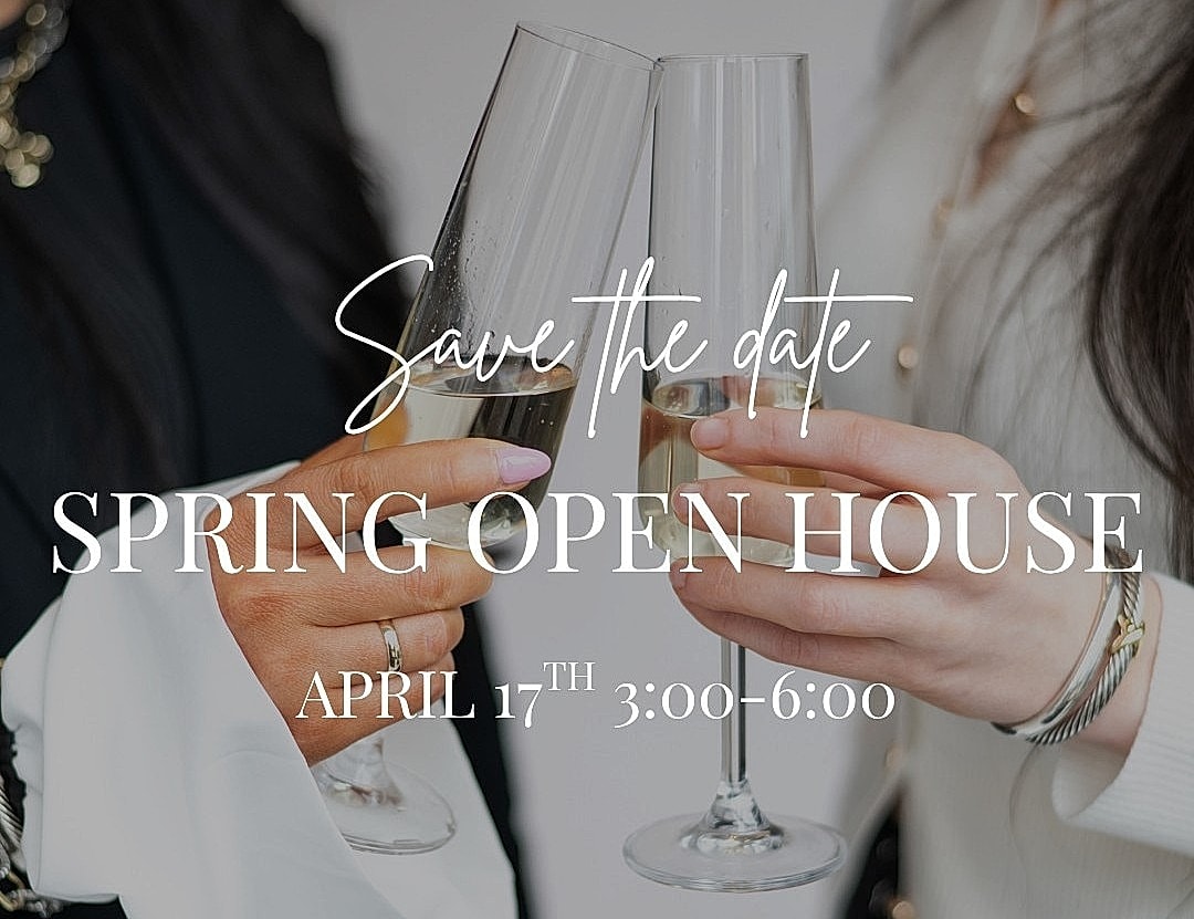 Champagne toast for spring open house event